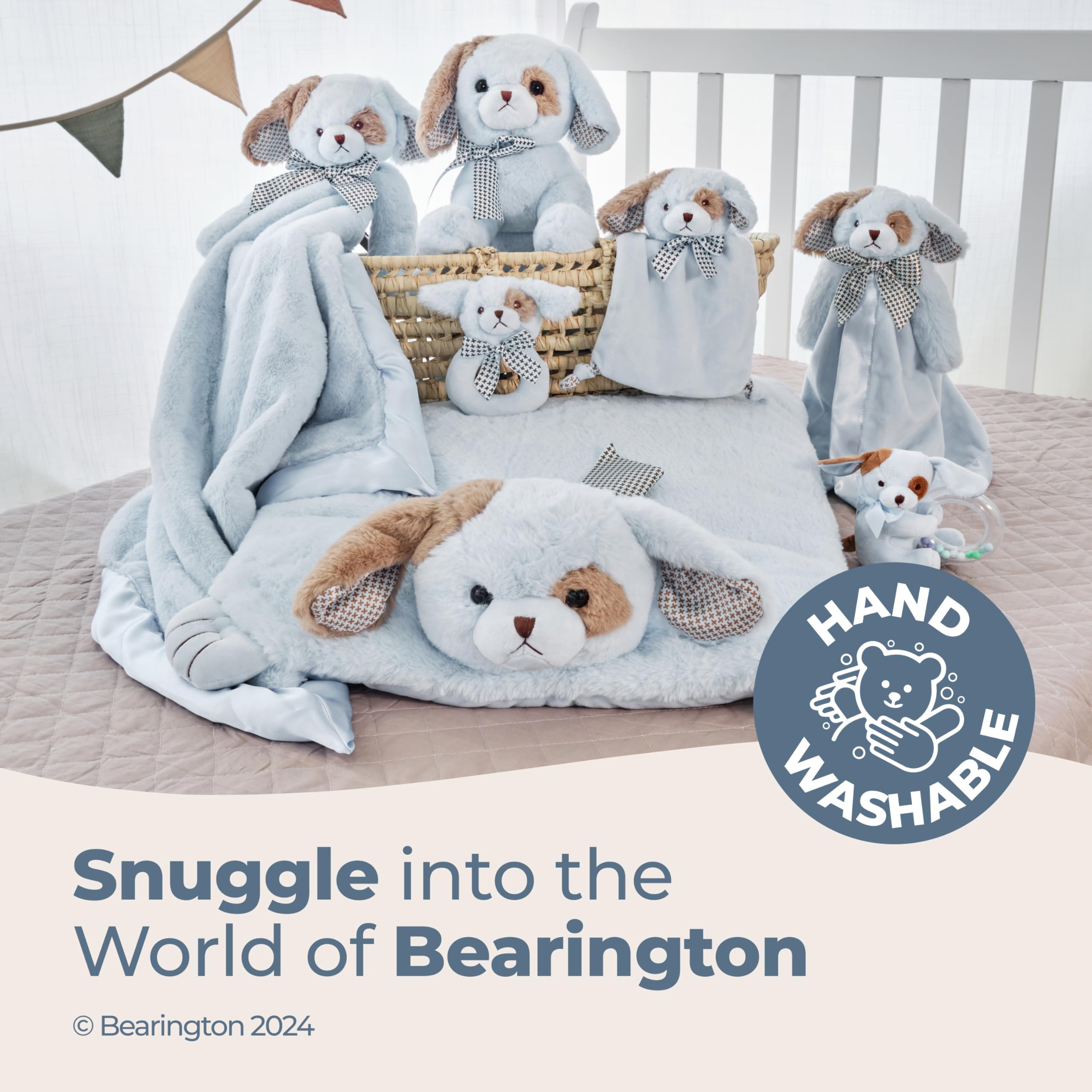 Foto 4 pulgar | Tummy Time Mat Bearington Baby Waggles, Diseño De Cachorro De Peluche Azul - Venta Internacional.