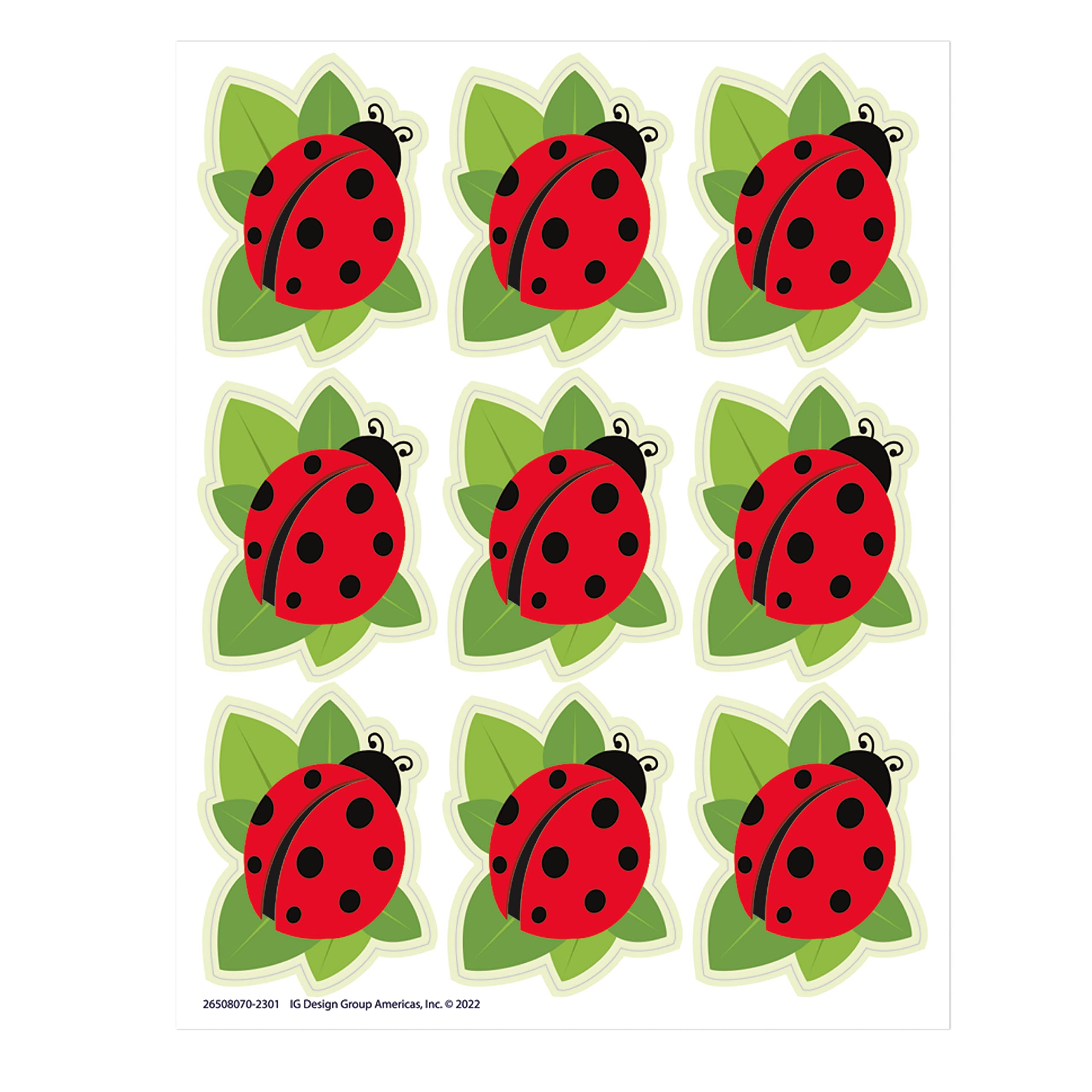 Foto 2 pulgar | Pegatinas Eureka Ladybugs Extra Grandes Para Niños Y Profesores - Venta Internacional.