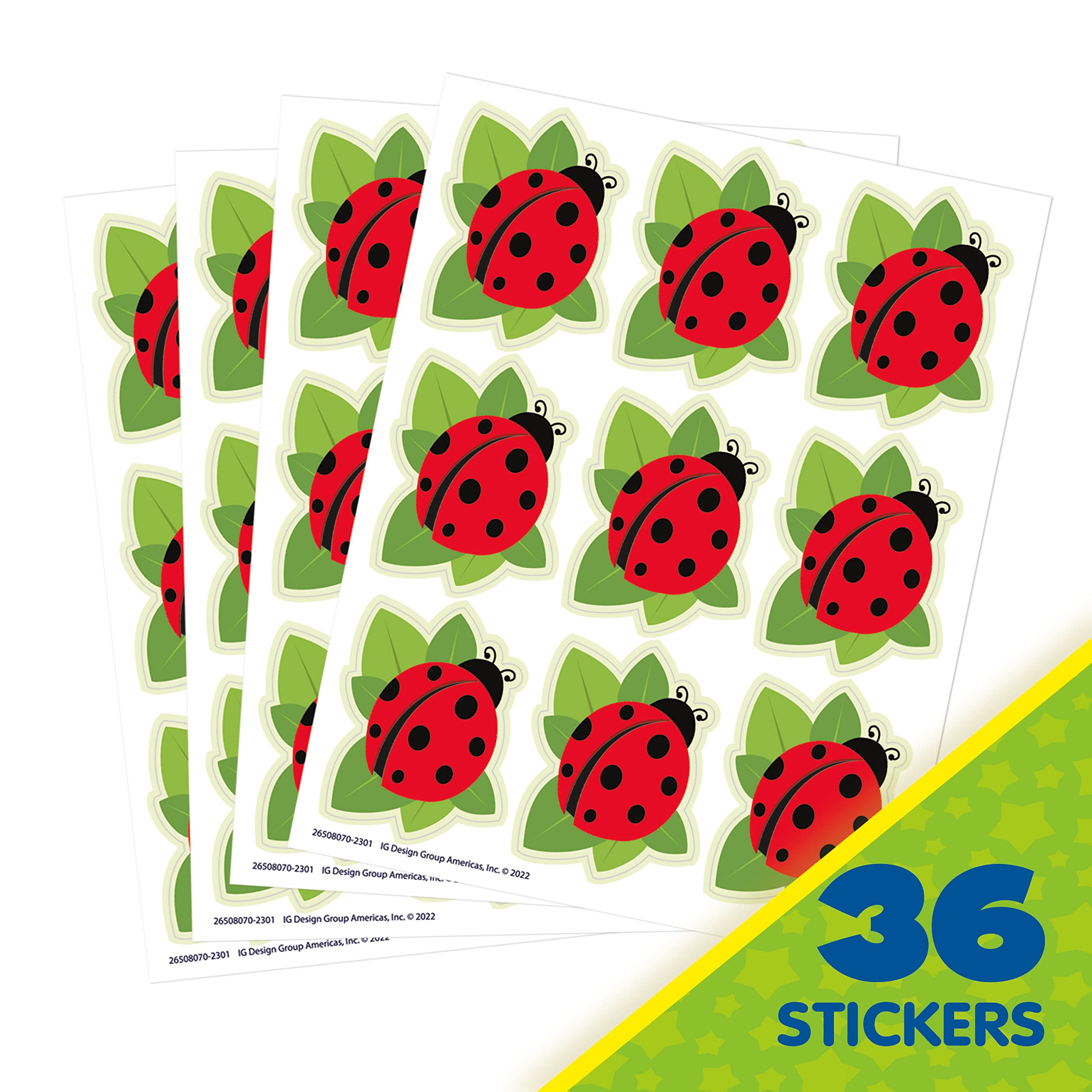 Foto 3 pulgar | Pegatinas Eureka Ladybugs Extra Grandes Para Niños Y Profesores - Venta Internacional.