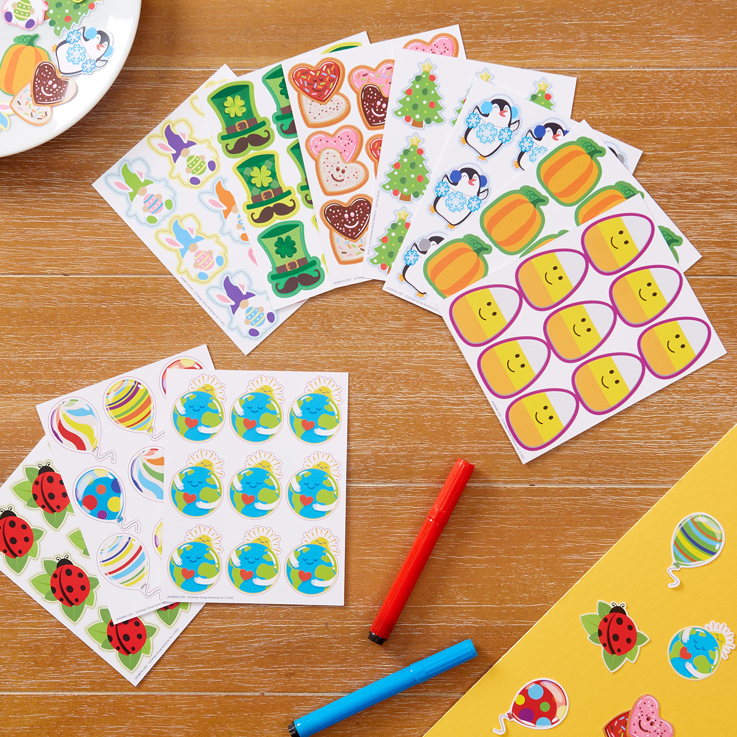 Foto 7 | Pegatinas Eureka Ladybugs Extra Grandes Para Niños Y Profesores - Venta Internacional.