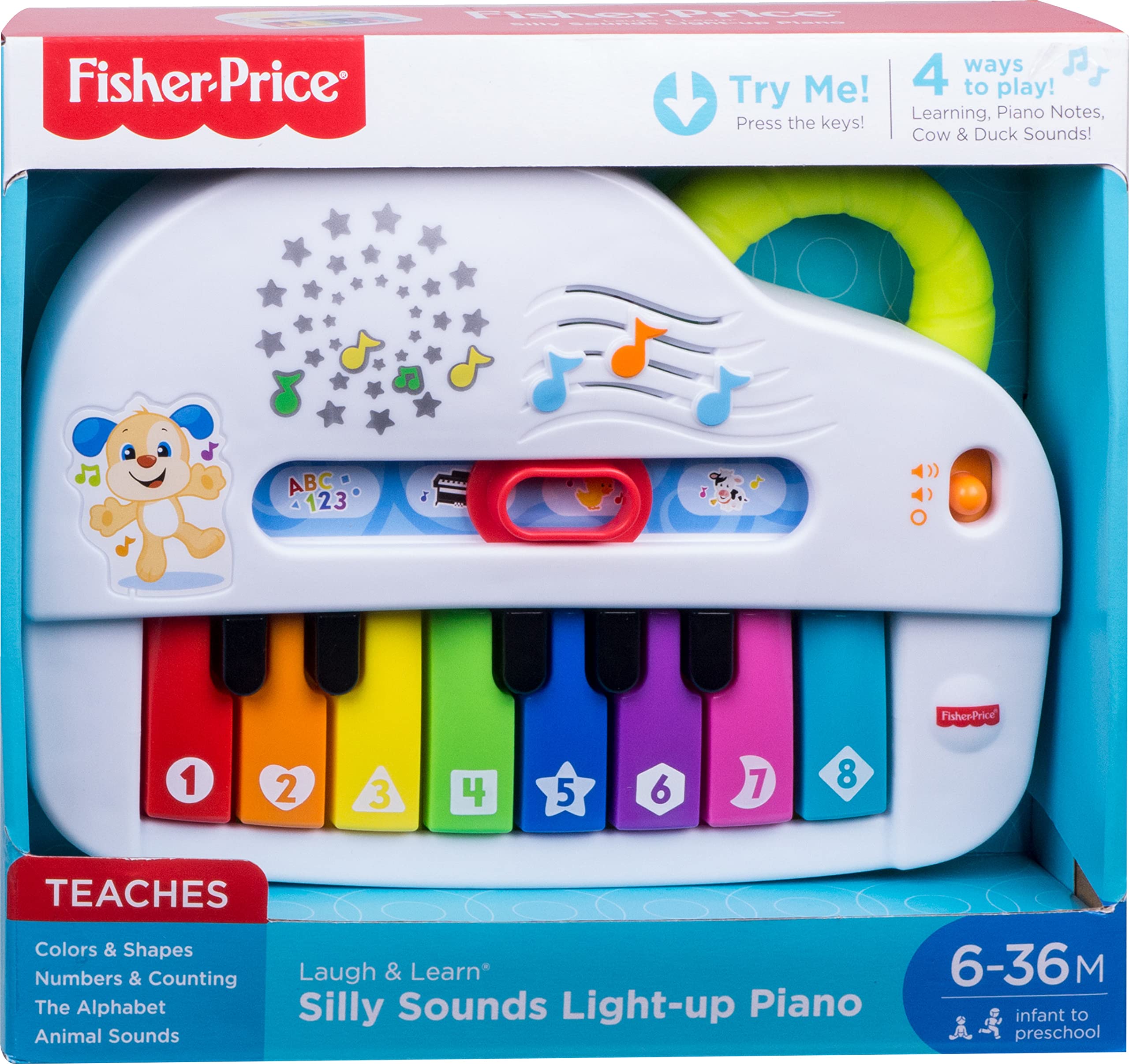 Foto 7 pulgar | Piano Baby Toy Fisher-price Laugh & Learn Silly Sounds 6+m - Venta Internacional.