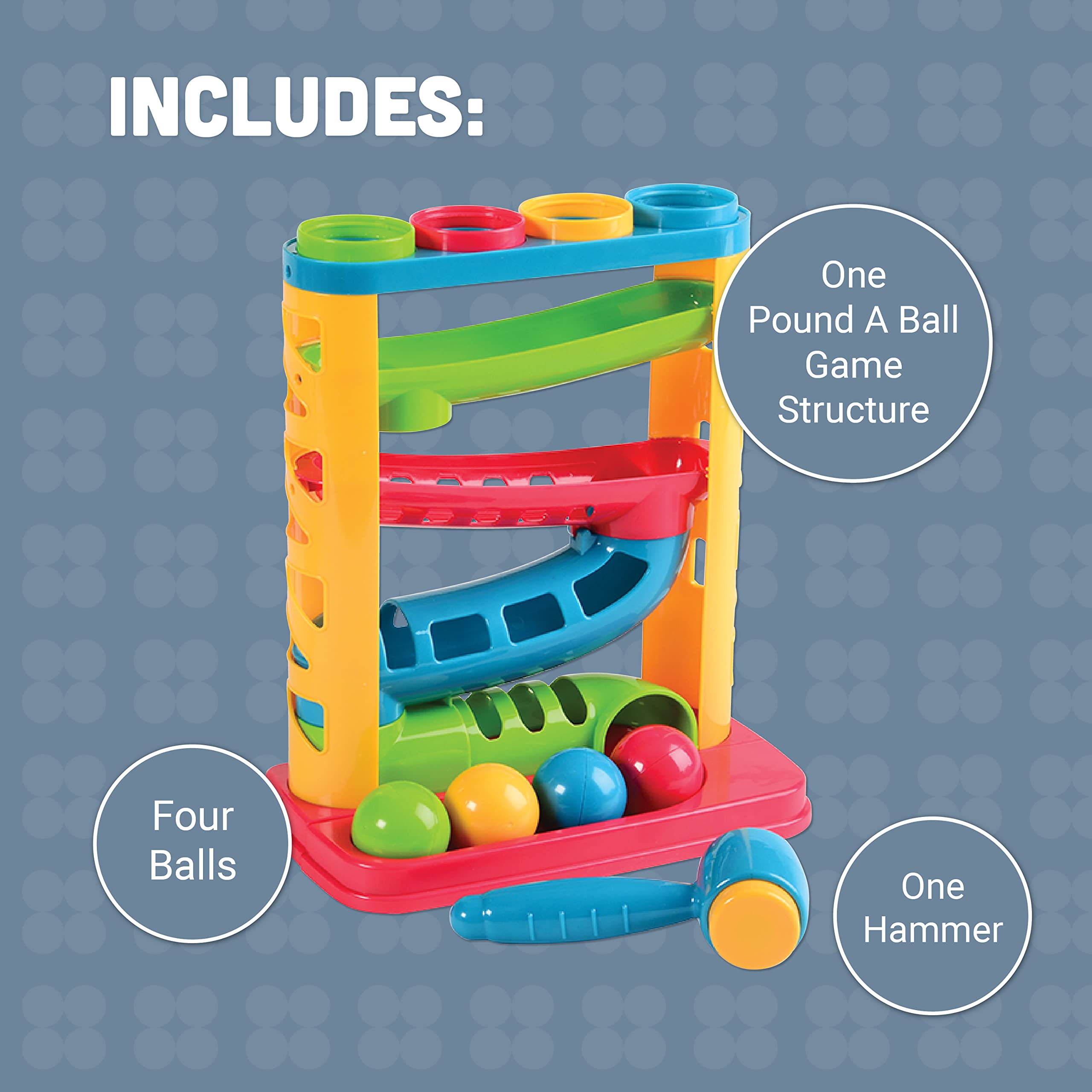 Foto 3 | Juego De Juguetes Constructivos Pound A Ball Game, 18 Meses, 6 Piezas - Venta Internacional.