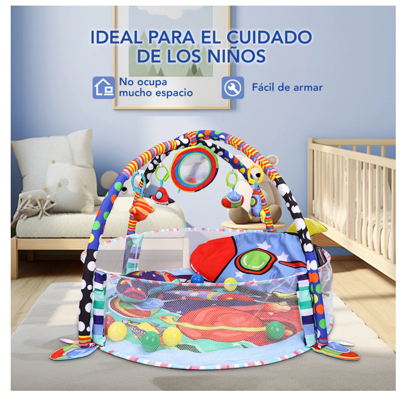 Foto 4 pulgar | Gimnasio Bebé Interactivo Tapete Didáctico Infantil Nube