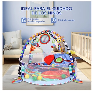 Foto 3 | Gimnasio Bebé Interactivo Tapete Didáctico Infantil Nube