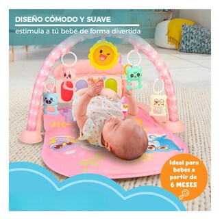 Foto 3 | Gimnasio Acolchado Infantil Tapete Bebe Con Piano Musical