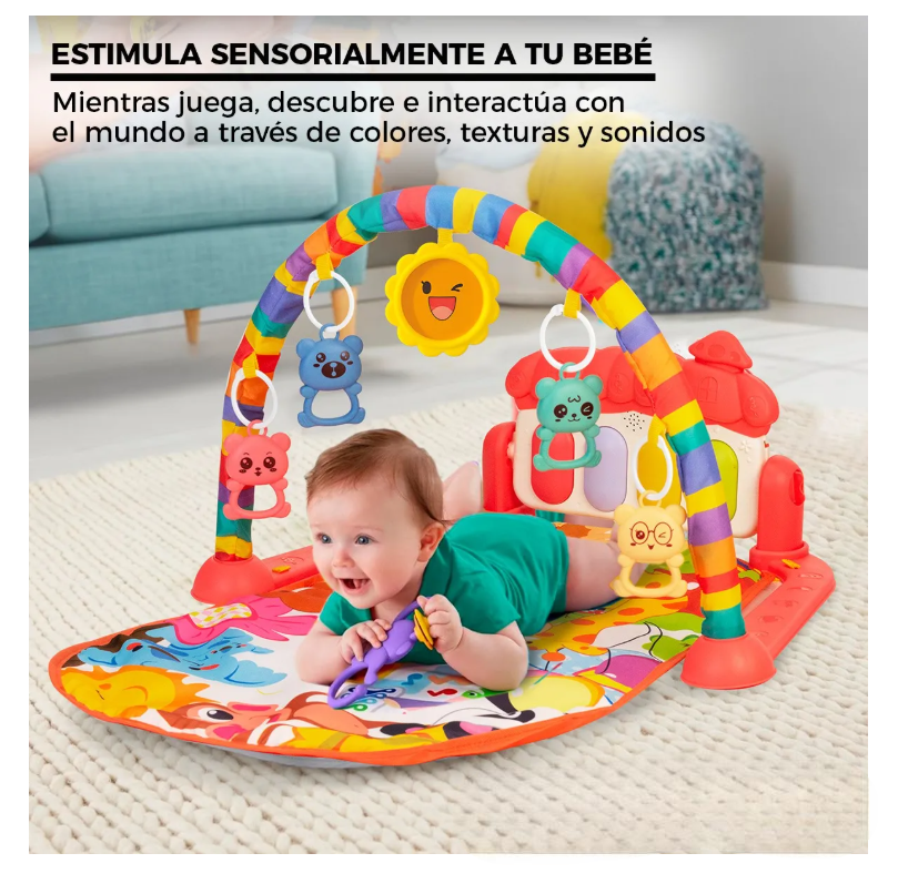 Foto 5 | Gimnasio Acolchado Infantil Tapete Bebe Con Piano Musicalgimnasio Acolchado Infantil Tapete Bebe Con Piano Musical