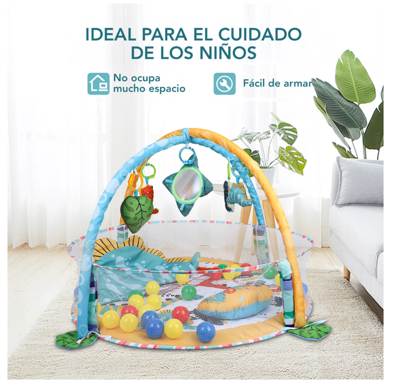 Foto 4 pulgar | Gimnasio Bebé Interactivo Tapete Didáctico Infantil Nube
