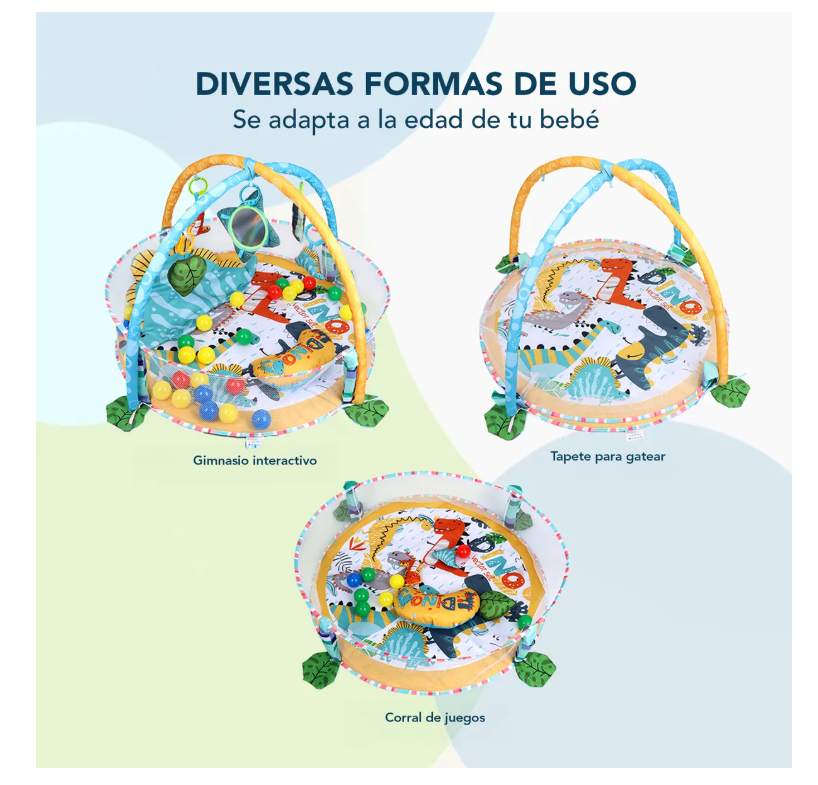 Foto 5 pulgar | Gimnasio Bebé Interactivo Tapete Didáctico Infantil Nube