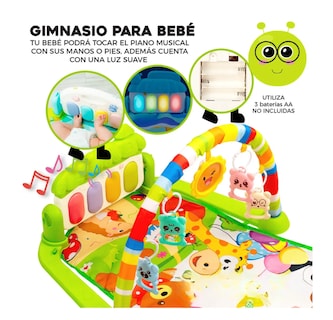 Foto 4 | Gimnasio Acolchado Infantil Tapete Bebe Con Piano Musical