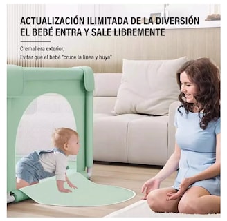 Foto 6 | Bebé Valla Cuna 120x120 Cm Con Accesorios