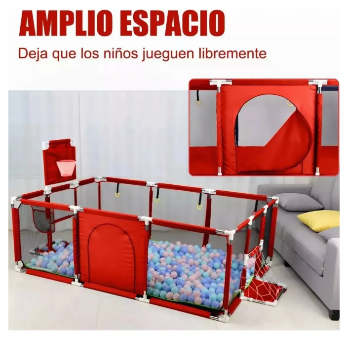 Foto 5 pulgar | Corral 10Pos Rojo para Bebé