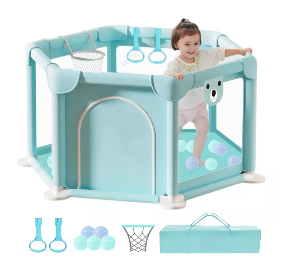 Foto 1 | Corralito Para Bebe Corral Plegable De Juegos Bebés Y Niños
