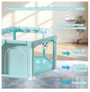 Foto 5 | Corralito Para Bebe Corral Plegable De Juegos Bebés Y Niños