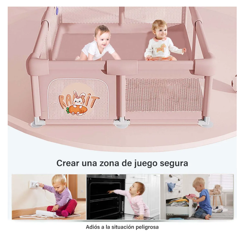 Foto 4 pulgar | Corral Para Bebe 150x180 Cm Con Accesorios