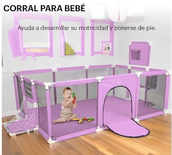 Foto 2 | Corral de juegos, Gimnasio De Juegos , Porterías Y Tablero Infantil Selectshop