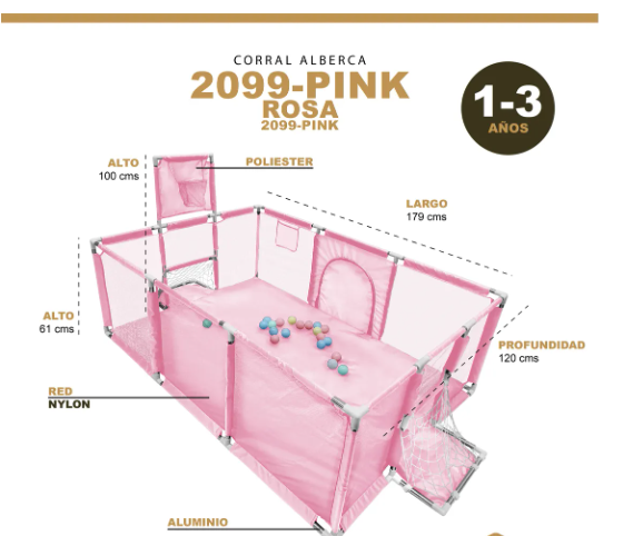 Foto 4 pulgar | Corral de juegos, Gimnasio De Juegos , Porterías Y Tablero Infantil Selectshop