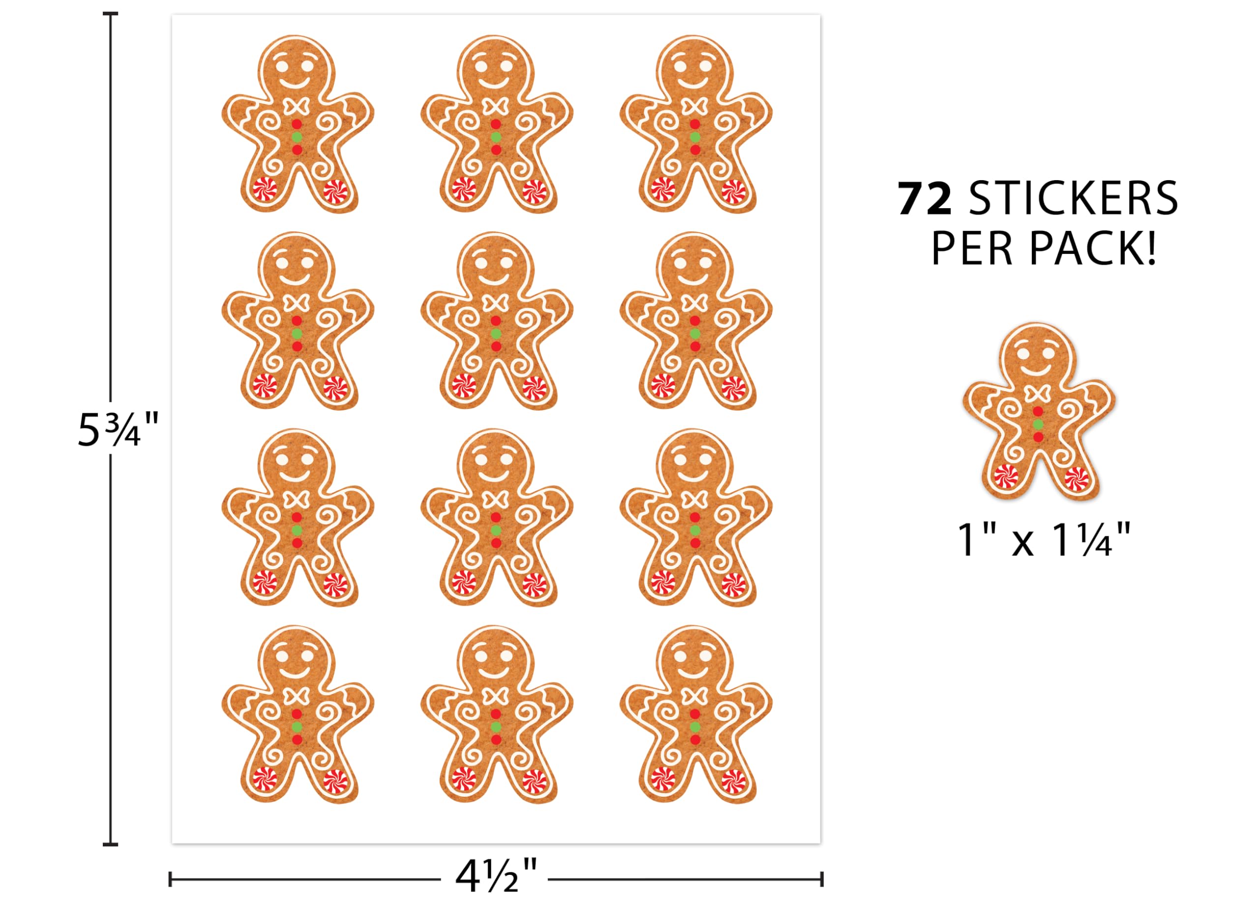 Foto 6 | Pegatinas, Recursos Creados Por El Profesor, Galletas De Jengibre, Tcr6945 - Venta Internacional.