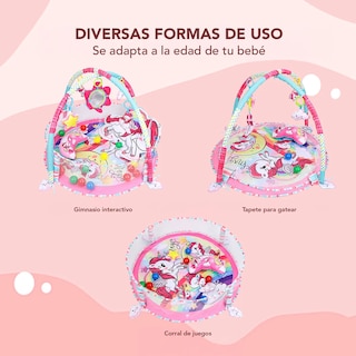 Foto 5 | Gimnasio Lab.g Bebé Interactivo Tapete Didáctico Unicornio Rosa