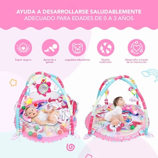 Foto 3 | Gimnasio Belug Bebé Interactivo Tapete Didáctico Unicornio Rosa