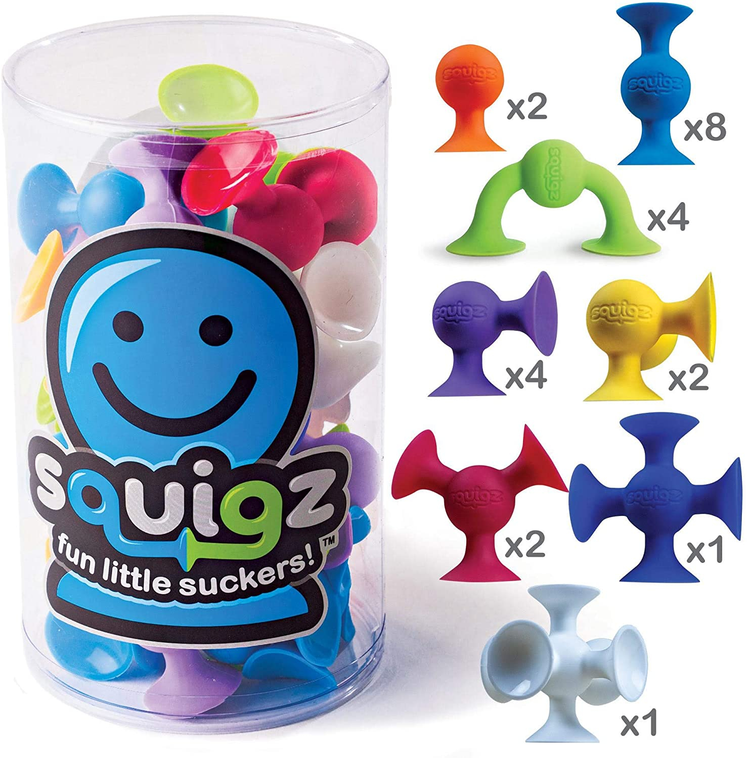 Foto 8 pulgar | Venta Internacional - Fat Brain Toys Squigz Starter Set 24 Piezas