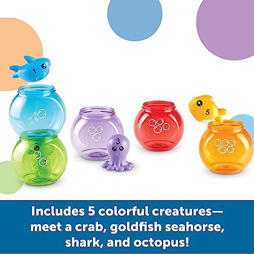 Foto 4 pulgar | Venta Internacional - Toy Learning Resources Peekaboo Fishbowl Friends, 10 Piezas