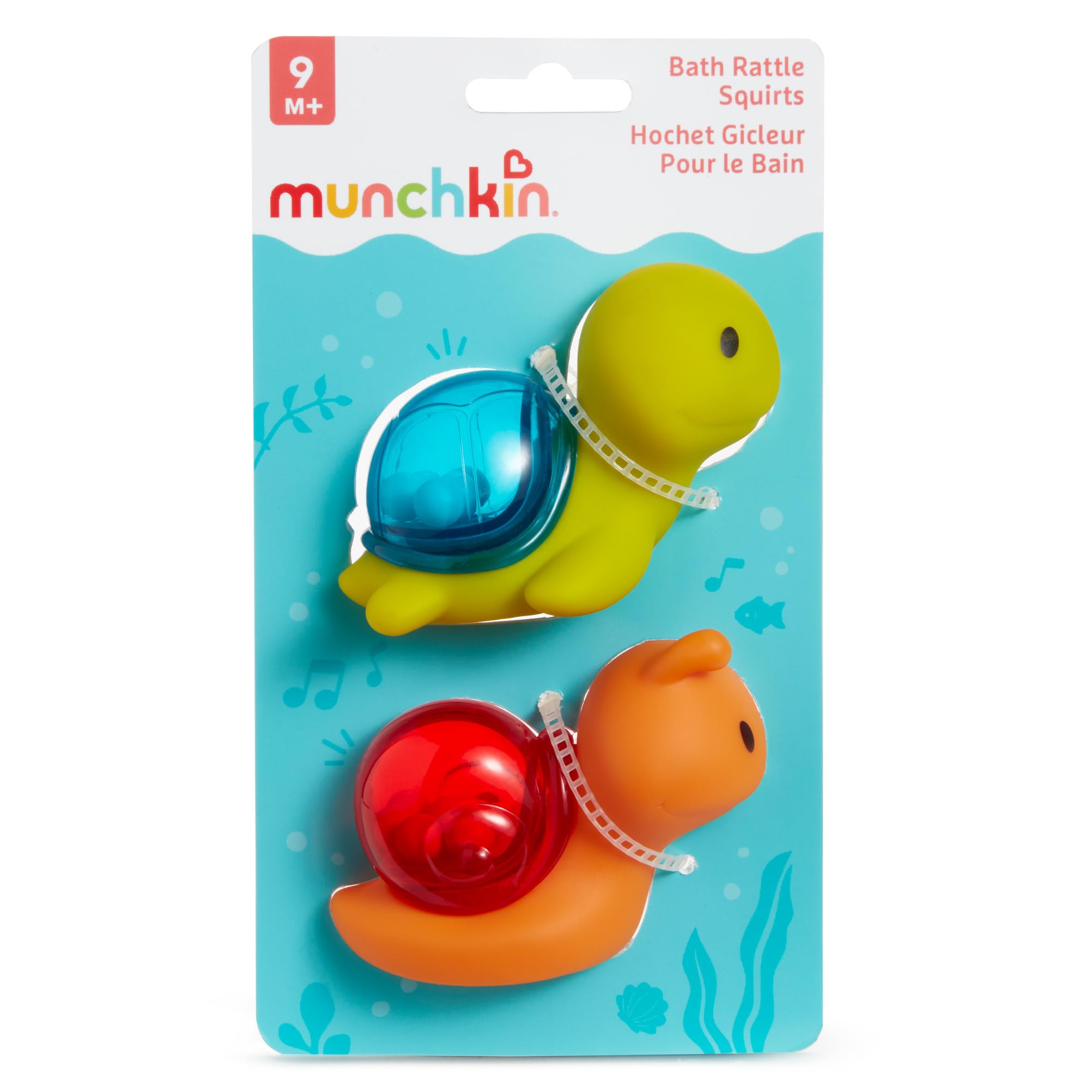 Foto 5 pulgar | Venta Internacional - Juguetes de Baño con Forma de Tortuga y Caracol Munchkin Paquete de 2