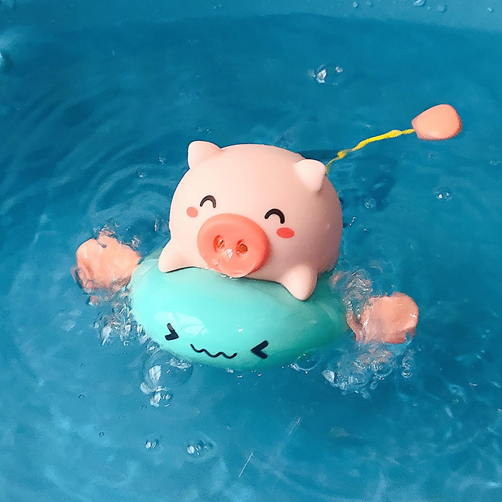 Foto 4 pulgar | Venta Internacional - Juguete de Baño Wind Up Swimming Pig Floating Baby Abs Multicolor