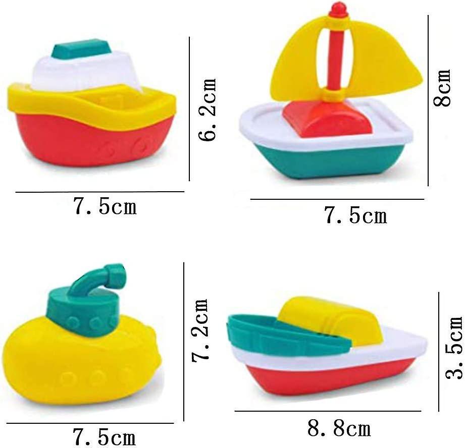 Foto 3 pulgar | Venta Internacional - Juego De 4 Piezas De Bath Toy Little Boat Train