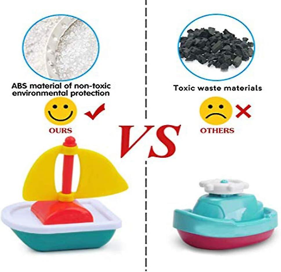 Foto 4 pulgar | Venta Internacional - Juego De 4 Piezas De Bath Toy Little Boat Train