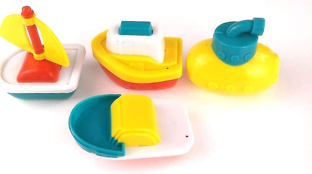 Foto 5 pulgar | Venta Internacional - Juego De 4 Piezas De Bath Toy Little Boat Train