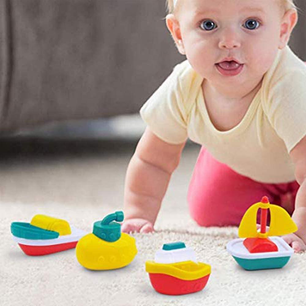 Foto 6 pulgar | Venta Internacional - Juego De 4 Piezas De Bath Toy Little Boat Train