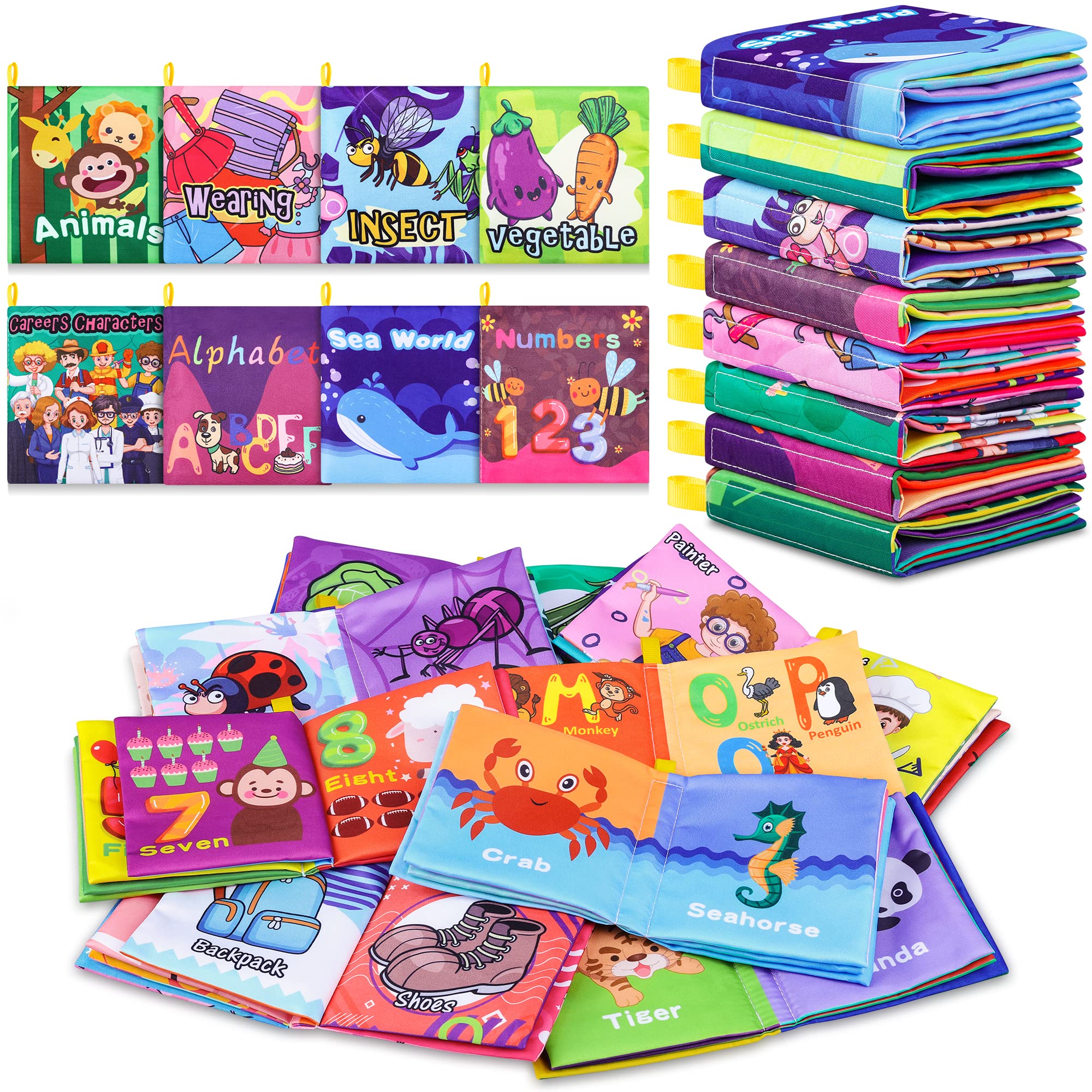Venta Internacional - Libros De Baño Para Bebés, De Tela Suave, No Tóxica, Para Bebés De 6 A 18 Meses