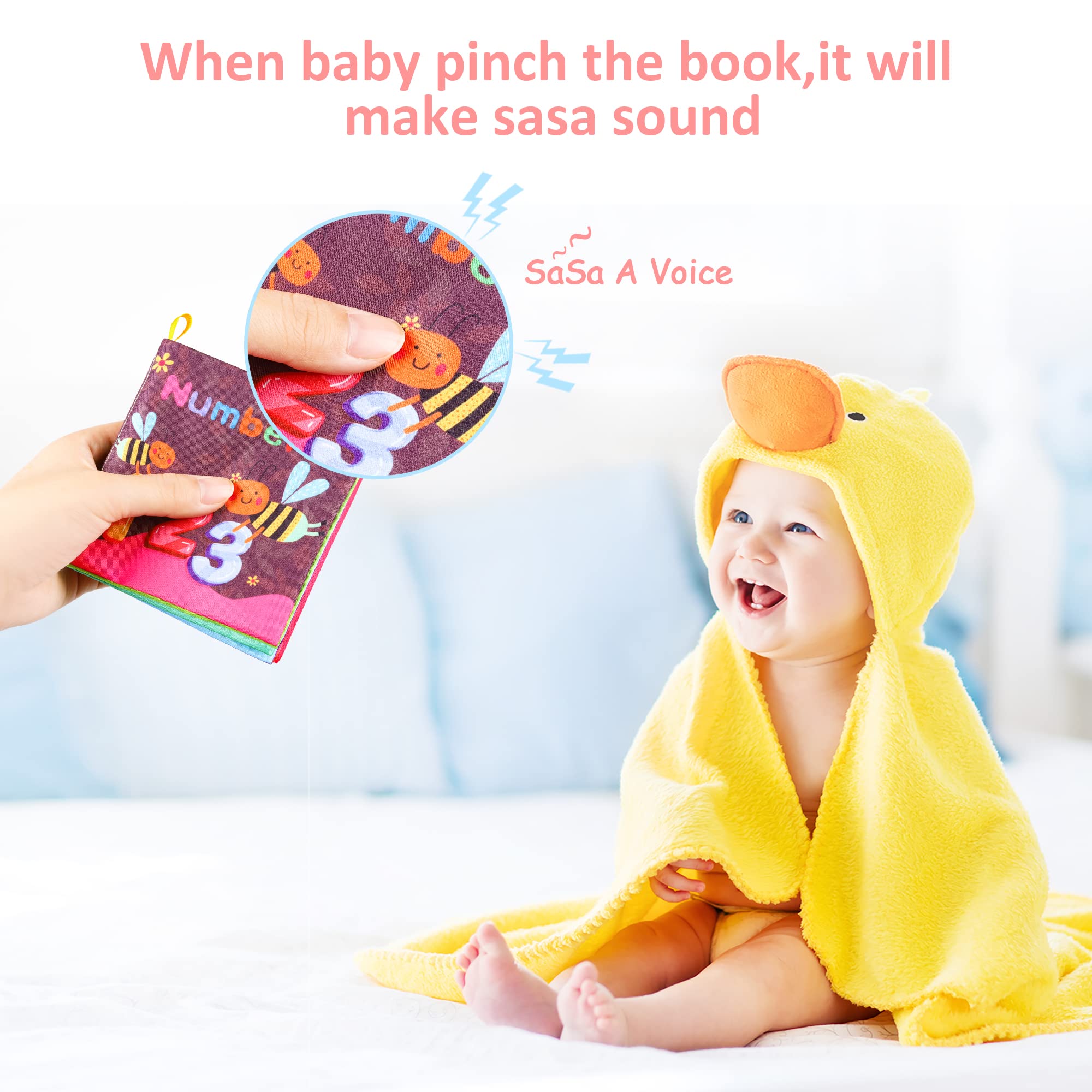 Foto 3 pulgar | Venta Internacional - Libros De Baño Para Bebés, De Tela Suave, No Tóxica, Para Bebés De 6 A 18 Meses