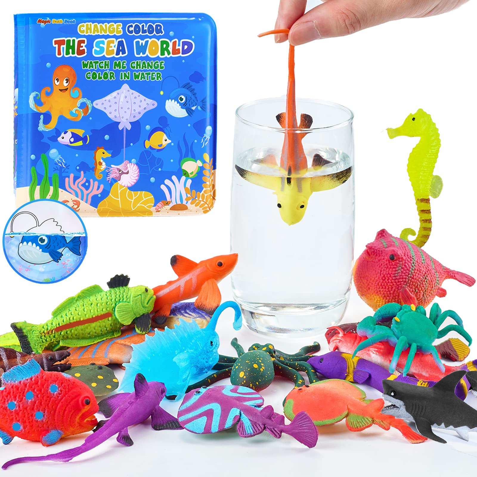 Venta Internacional - Bath Toys Staroud, Criaturas Marinas Que Cambian De Color, Sin Moho