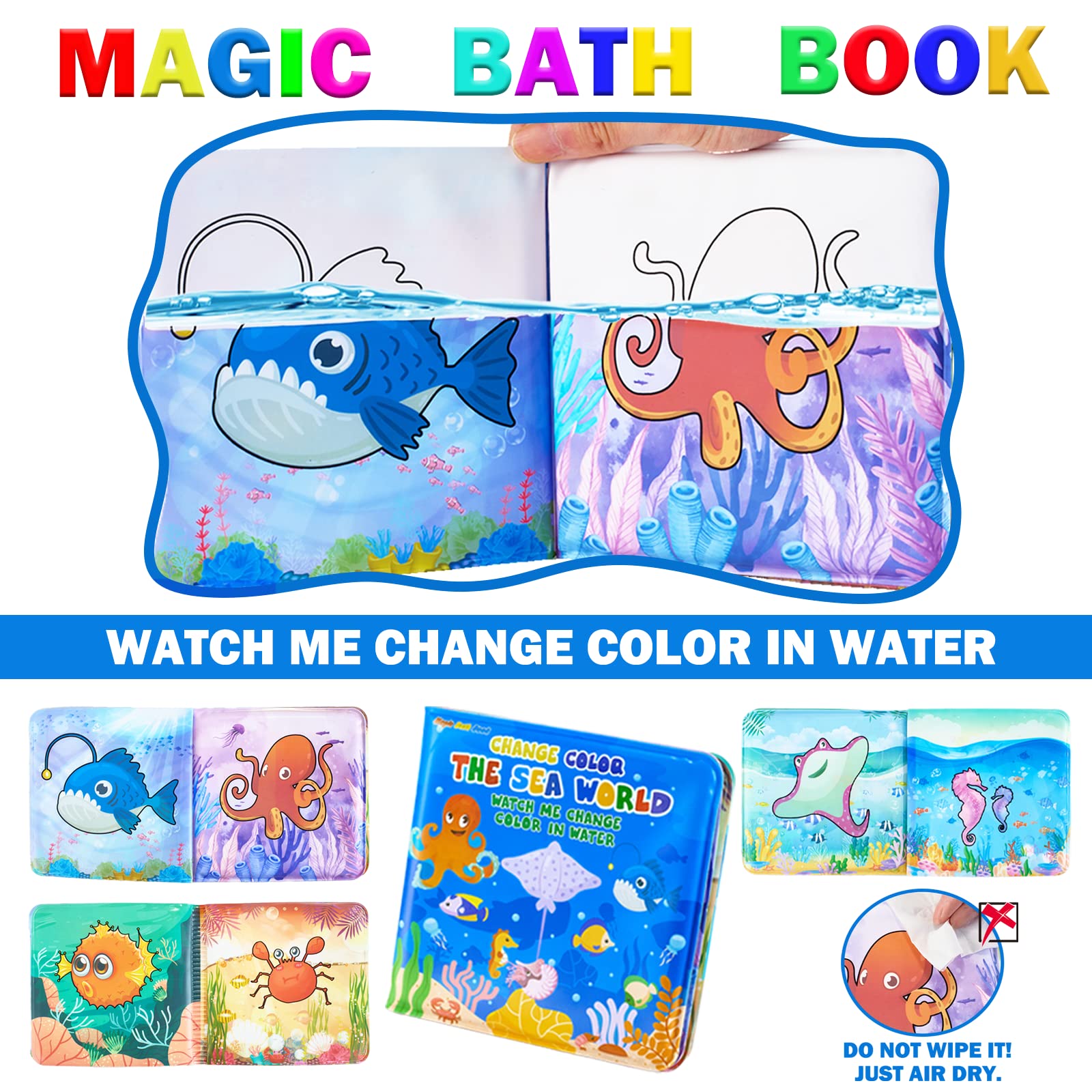 Foto 4 pulgar | Venta Internacional - Bath Toys Staroud, Criaturas Marinas Que Cambian De Color, Sin Moho