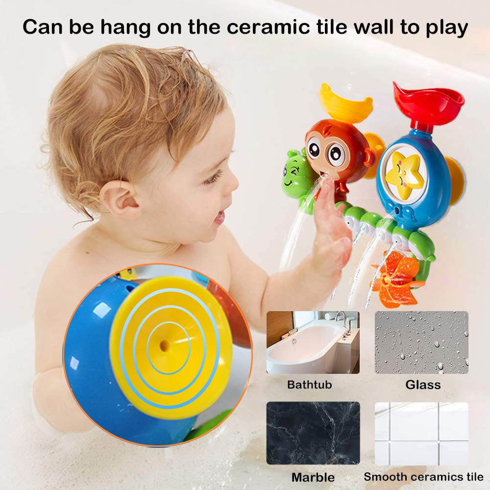 Foto 4 pulgar | Venta Internacional - Bath Toys G-wack Monkey Caterpillar Para Niños De 1 A 3 Años
