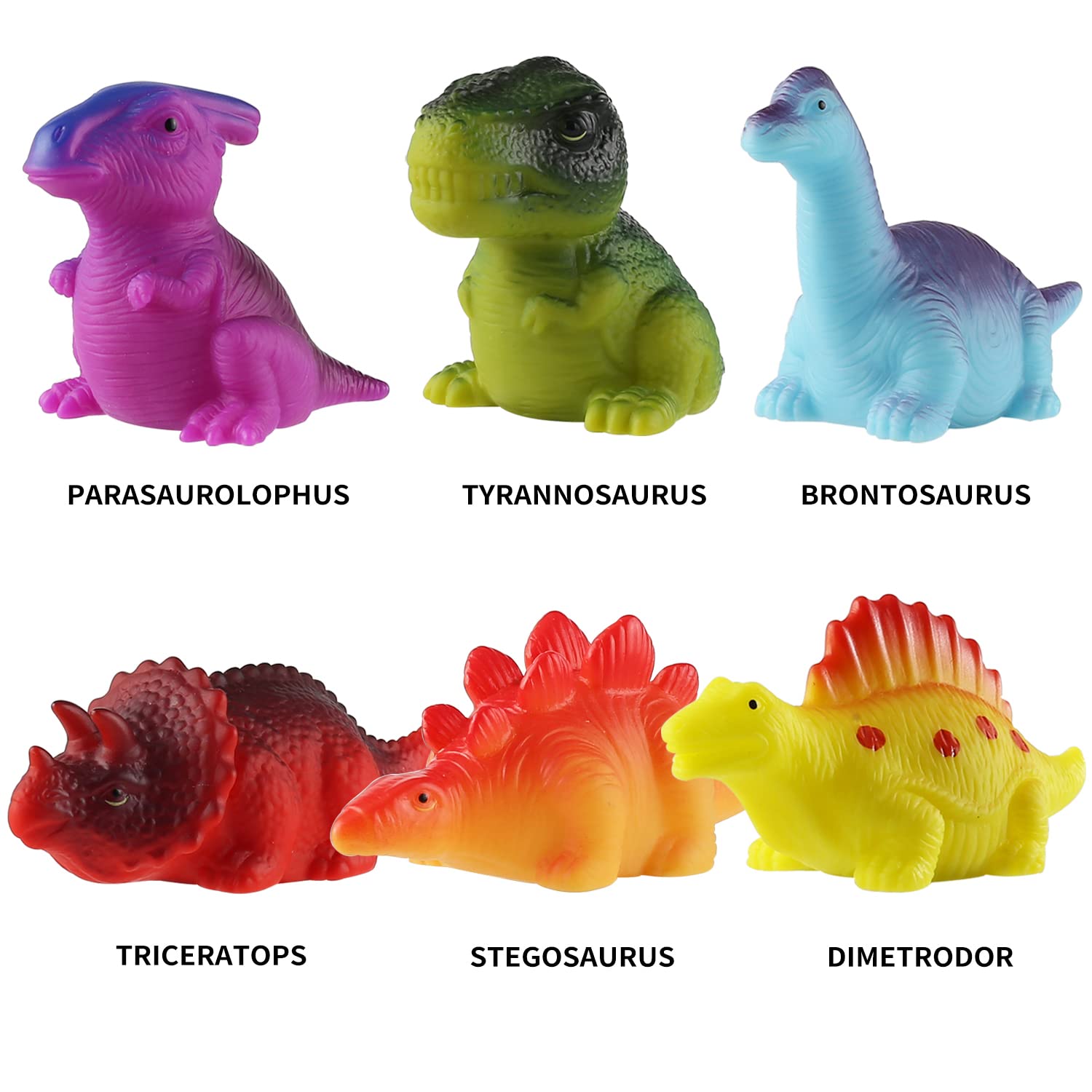 Foto 6 pulgar | Venta Internacional - Juguete De Baño Mapixo Con Dinosaurios Flotantes Iluminados, Paquete De 6 Unidades Para Bebé