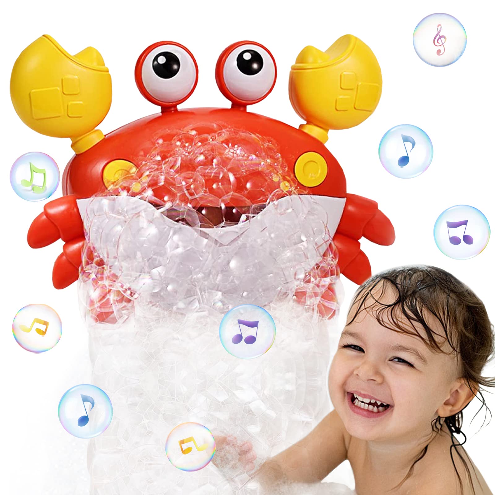 Venta Internacional - Juguete De Baño Con Forma De Cangrejo Y Música Para Niños De 6 A 12 Meses O Más