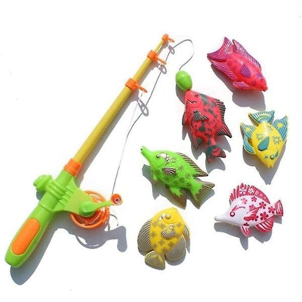 Foto 2 pulgar | Venta Internacional - Caña De Pescar Magnética De Juguete Con 6 Modelos De Peces