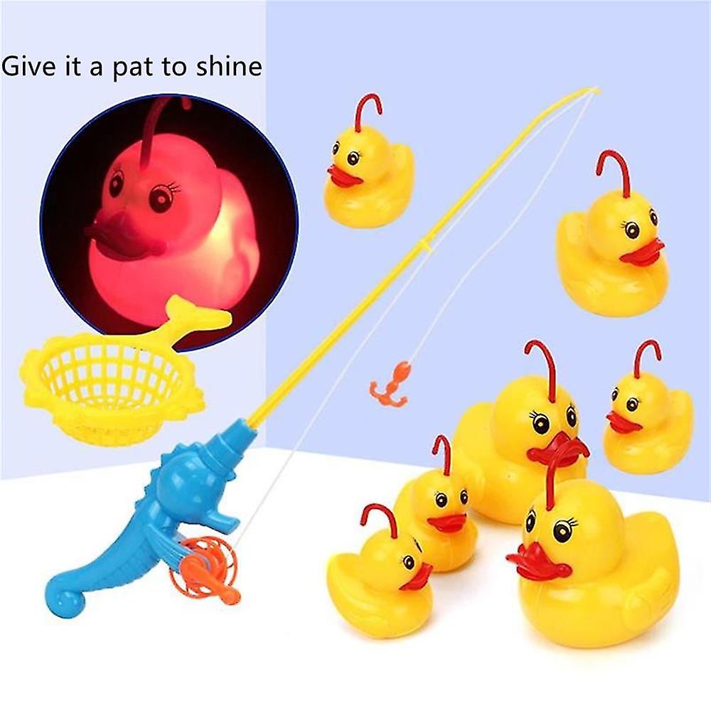 Foto 3 pulgar | Venta Internacional - Juego De Baño De Pesca Con Forma De Pato, 9 Unidades, Para Niños, Con Luces