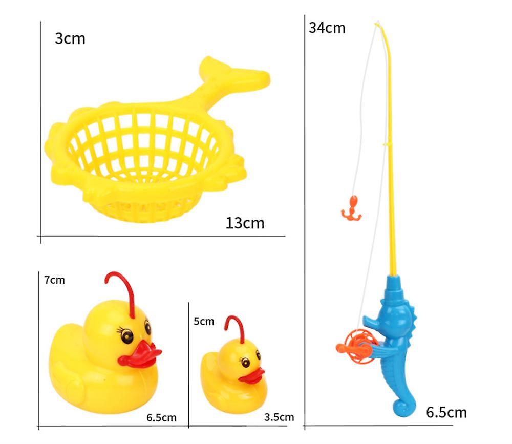 Foto 4 pulgar | Venta Internacional - Juego De Baño De Pesca Con Forma De Pato, 9 Unidades, Para Niños, Con Luces