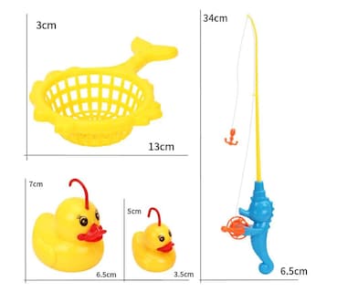 Foto 3 | Venta Internacional - Juego De Baño De Pesca Con Forma De Pato, 9 Unidades, Para Niños, Con Luces