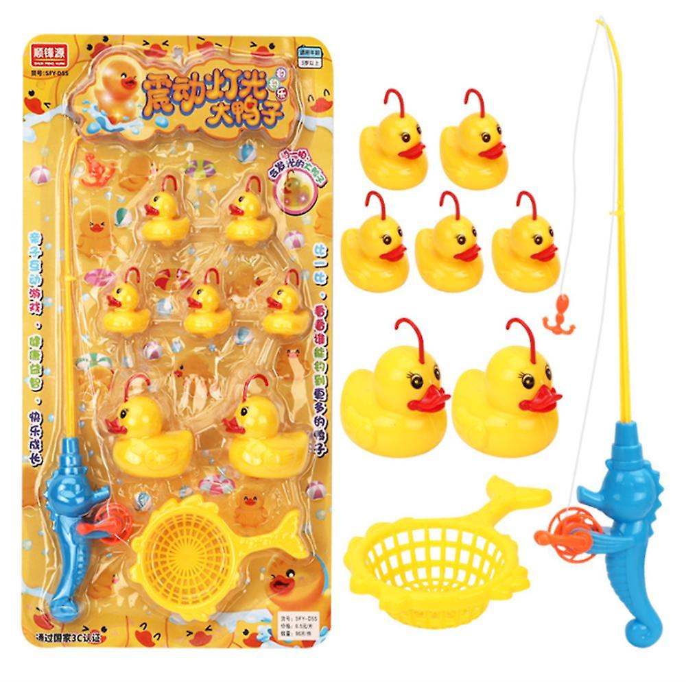 Foto 6 pulgar | Venta Internacional - Juego De Baño De Pesca Con Forma De Pato, 9 Unidades, Para Niños, Con Luces