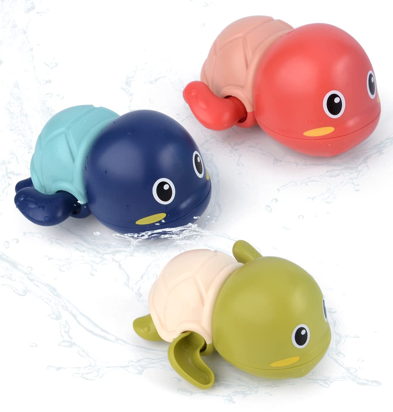 Foto 2 | Venta Internacional - Bonita Tortuga Nadadora De Bath Toys Tohibee, Paquete De 3, Para 1 A 3 Años