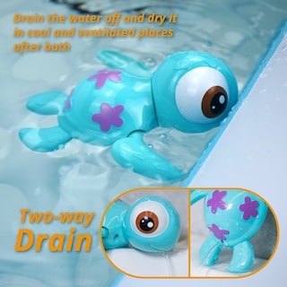 Foto 3 | Venta Internacional - Bath Toys Duckboxx Xx, Tortugas Marinas Que Nadan Con Cuerda, 18 Millones O Más (azul)