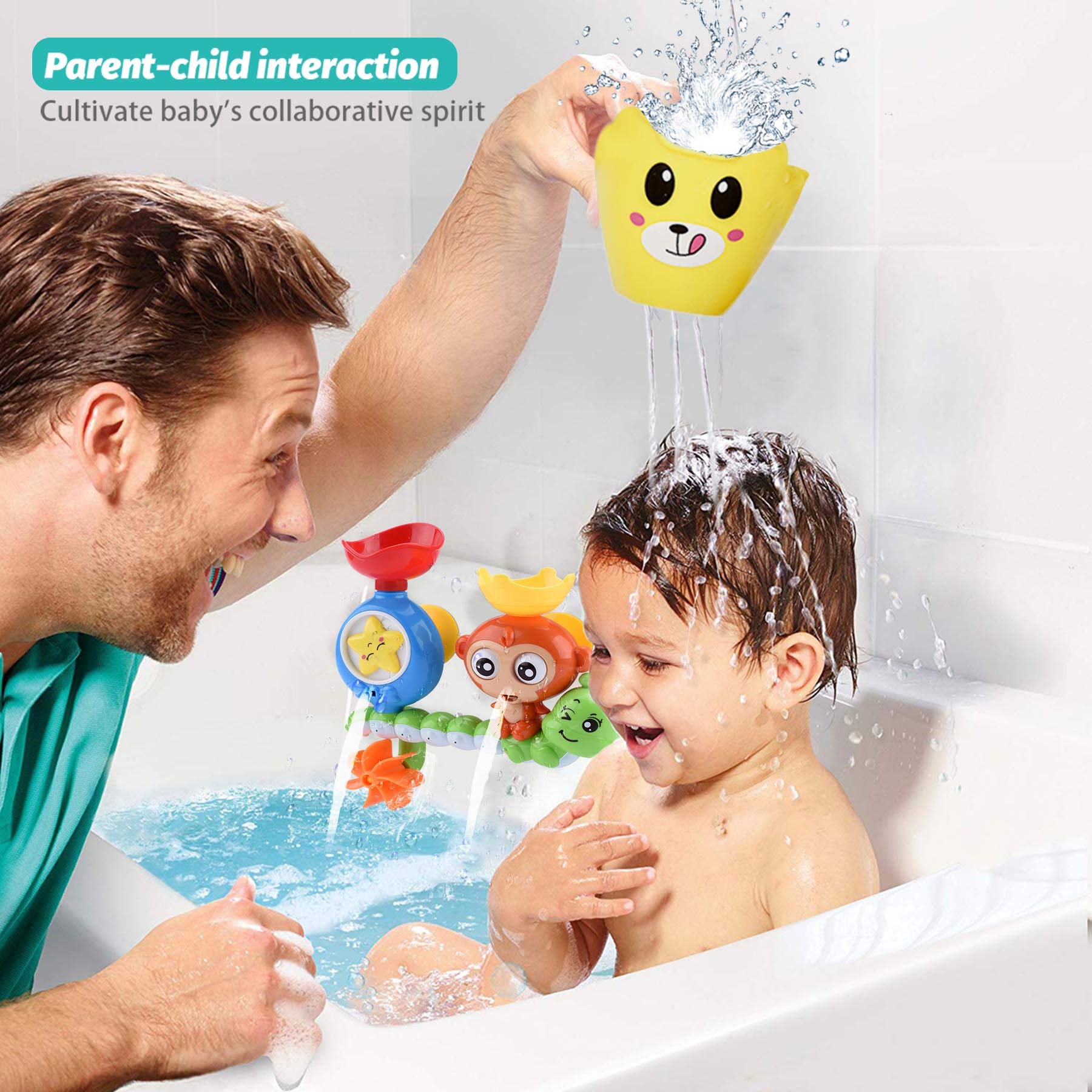 Foto 4 pulgar | Venta Internacional - Juguete De Baño Goodlogo Monkey Waterfall Para Niños De 1 A 4 Años