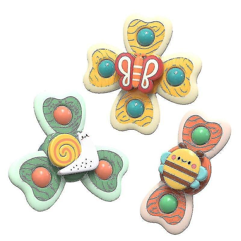 Venta Internacional - Juguetes De Baño Para Bebés, Paquete De 3 Unidades, Parte Superior Giratoria Para 3 Meses A 4 A