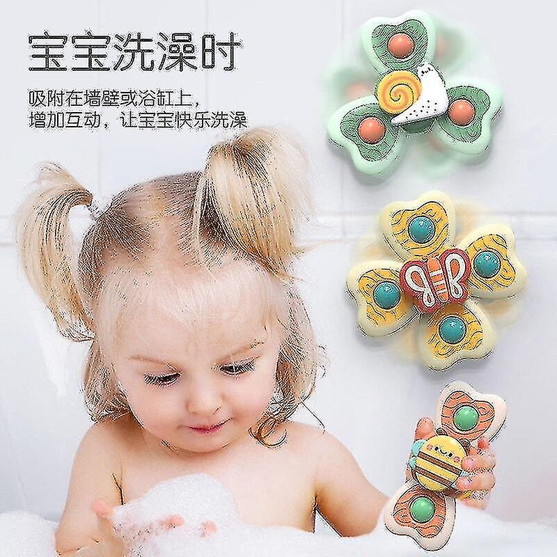 Foto 3 pulgar | Venta Internacional - Juguetes De Baño Para Bebés, Paquete De 3 Unidades, Parte Superior Giratoria Para 3 Meses A 4 A