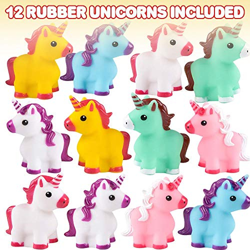 Foto 3 pulgar | Rubber Toys Artcreativity Unicorn Para Niños, Paquete De 12 - Venta Internacional.