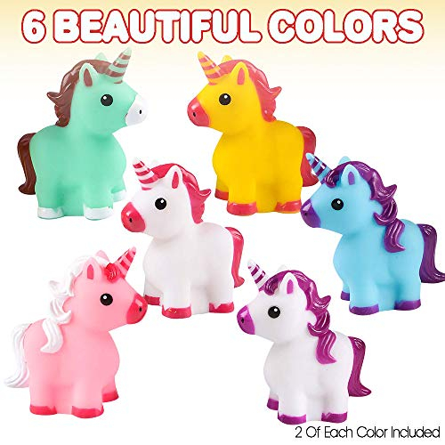 Foto 4 pulgar | Rubber Toys Artcreativity Unicorn Para Niños, Paquete De 12 - Venta Internacional.